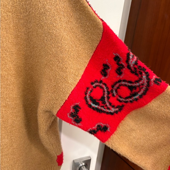 Anthropologie Rachael Patchwork Knit Sweater Size Medium - Picture 14 of 15